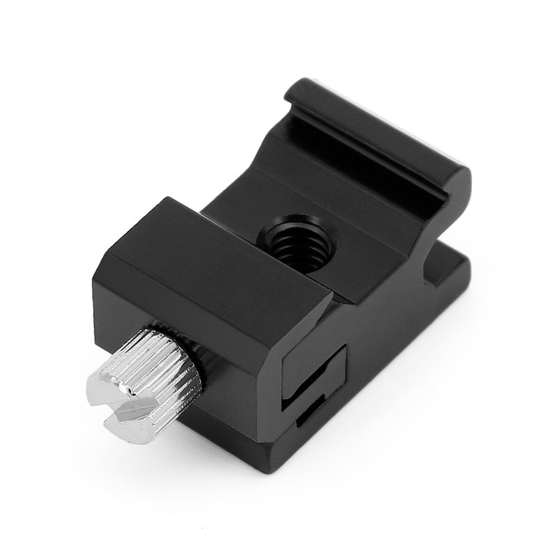 Anwenk Camera Metal Cold Shoe Flash Stand Adapter with 1/4"-20 Tripod Screw Thread (2 Packs) - Image 2